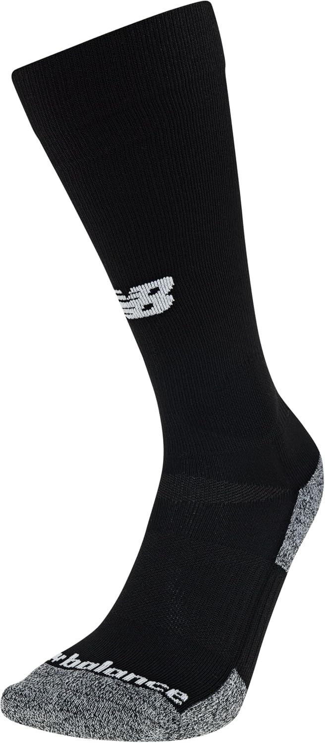 image:imageNew Balance Unisex Adult Athletic Arch Support Over the Calf Socks 1 PairBlack