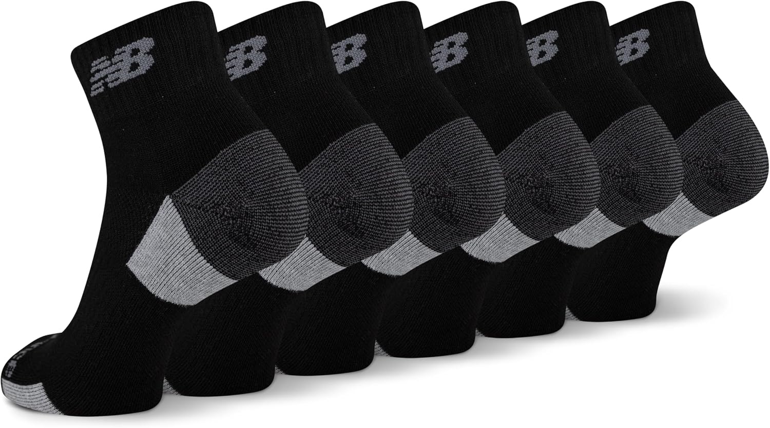 image:imageNew Balance Unisex Adult Performance Recycled Ankle Socks 6 PairsBlack
