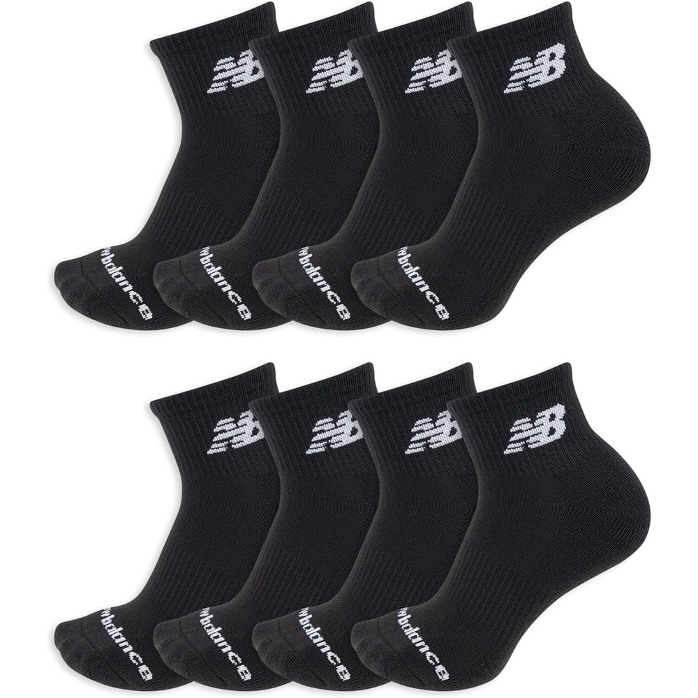 image:imageNew Balance Kids Performance Cushioned Ankle Socks 8 PairsBlack
