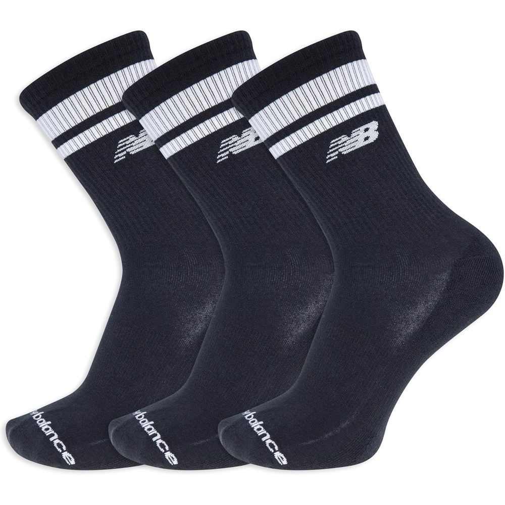 image:imageNew Balance Unisex Adult Performance Mid Calf Running Socks 3 PairsBlack