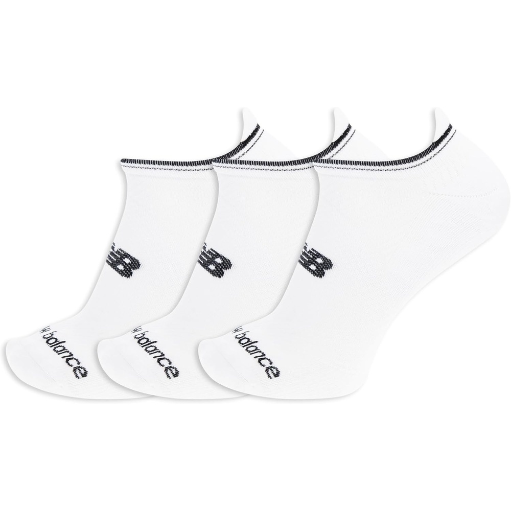 image:imageNew Balance Unisex Adult Performance No Show Tab Running Socks 3 PairsWhite
