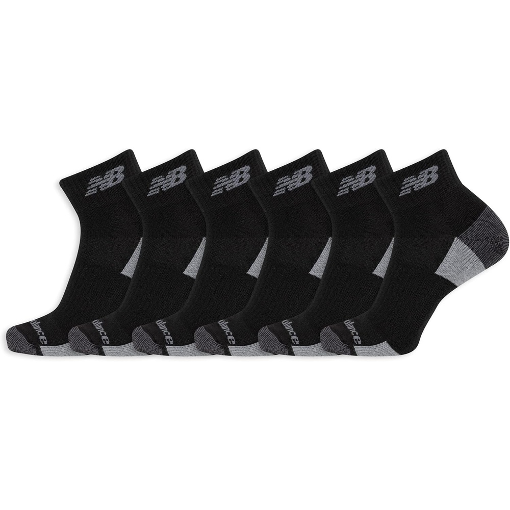 image:imageNew Balance Unisex Adult Performance Recycled Ankle Socks 6 PairsBlack