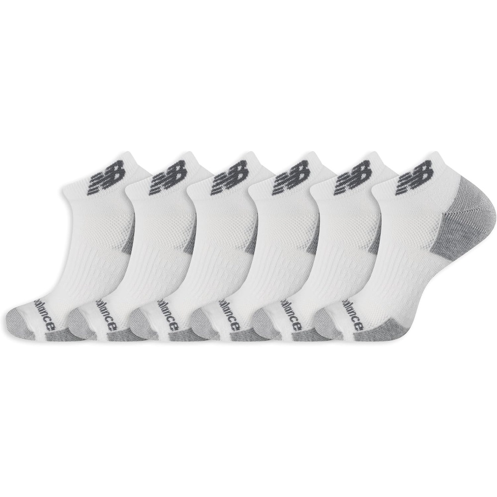 image:imageNew Balance Unisex Adult Performance Recycled Low Cut Socks 6 PairsWhite