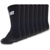 New Balance Kids’ Essential Cushioned Crew Socks, 8 Pairs(Black)