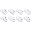 New Balance Kids’ Essential Cushioned No Show Socks, 8 Pairs(White)
