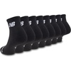 New Balance Kids’ Performance Cushioned Ankle Socks, 8 Pairs(Black)