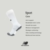 New Balance Unisex Adult Athletic Arch Support Over the Calf Socks, 1 Pair(Black)