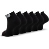 New Balance Unisex Adult Everyday Cushioned Low Cut Socks, 6 Pairs(Black)