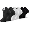 New Balance Unisex Adult Everyday Cushioned Low Cut Socks, 6 Pairs(Black Assorted)