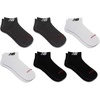 New Balance Unisex Adult Everyday Cushioned Low Cut Socks, 6 Pairs(Black Assorted)