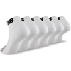New Balance Unisex Adult Everyday Cushioned Low Cut Socks, 6 Pairs(White)