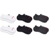 New Balance Unisex Adult Everyday Cushioned No Show Socks, 6 Pairs(Black Assorted)