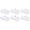 New Balance Unisex Adult Everyday Cushioned No Show Socks, 6 Pairs(White)