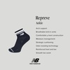 New Balance Unisex Adult Performance Ankle Running Socks, 3 Pairs(Black)