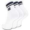 New Balance Unisex Adult Performance Ankle Running Socks, 3 Pairs(White)