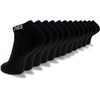 New Balance Unisex Adult Performance Cushioned Low Cut Socks, 6-12 Pairs(Black (12 Pairs))