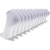 New Balance Unisex Adult Performance Cushioned Low Cut Socks, 6-12 Pairs(White (12 Pairs))