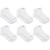 New Balance Unisex Adult Performance Cushioned Low Cut Socks, 6-12 Pairs(White (6 Pairs))