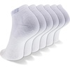 New Balance Unisex Adult Performance Cushioned Low Cut Socks, 6-12 Pairs(White (6 Pairs))