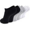 New Balance Unisex Adult Performance Flat Knit No Show Socks, 6 Pairs(Gray Assorted)