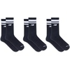 New Balance Unisex Adult Performance Mid Calf Running Socks, 3 Pairs(Black)
