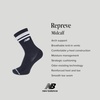 New Balance Unisex Adult Performance Mid Calf Running Socks, 3 Pairs(Black)