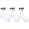 New Balance Unisex Adult Performance Mid Calf Running Socks, 3 Pairs(White)
