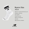 New Balance Unisex Adult Performance Mid Calf Running Socks, 3 Pairs(White)