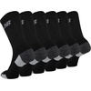 New Balance Unisex Adult Performance Recycled Crew Socks, 6 Pairs(Black)