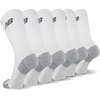 New Balance Unisex Adult Performance Recycled Crew Socks, 6 Pairs(White)
