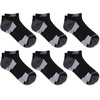 New Balance Unisex Adult Performance Recycled Low Cut Socks, 6 Pairs(Black)