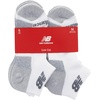 New Balance Unisex Adult Performance Recycled Low Cut Socks, 6 Pairs(White)
