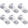 New Balance Unisex Adult Performance Recycled Low Cut Socks, 6 Pairs(White)