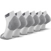 New Balance Unisex Adult Performance Recycled Low Cut Socks, 6 Pairs(White)