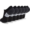 New Balance Unisex Adult Performance Recycled No Show Socks, 6 Pairs(Black)