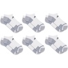 New Balance Unisex Adult Performance Recycled No Show Socks, 6 Pairs(White)