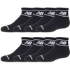 New Balance Kids’ Essential Cushioned Ankle Socks, 8 Pairs(Black)