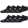 New Balance Kids’ Essential Cushioned No Show Socks, 8 Pairs(Black)