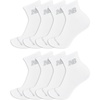 New Balance Kids’ Performance Cushioned Ankle Socks, 8 Pairs(White)