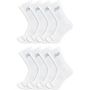 New Balance Kids’ Performance Cushioned Crew Socks, 8 Pairs(White)