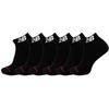 New Balance Unisex Adult Everyday Cushioned Low Cut Socks, 6 Pairs(Black)