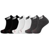New Balance Unisex Adult Everyday Cushioned Low Cut Socks, 6 Pairs(Black Assorted)