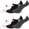 New Balance Unisex Adult Everyday Cushioned No Show Socks, 6 Pairs(Black Assorted)