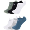 New Balance Unisex Adult Performance Flat Knit No Show Socks, 6 Pairs(Blue Assorted)