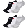 New Balance Unisex Adult Performance Flat Knit No Show Socks, 6 Pairs(Gray Assorted)