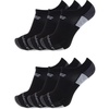 New Balance Unisex Adult Performance Recycled No Show Socks, 6 Pairs(Black)