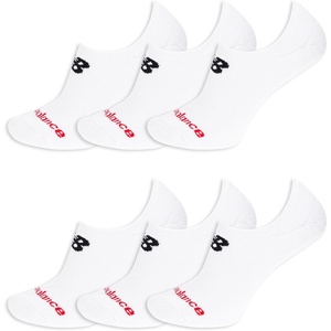 New Balance Unisex Adult Everyday Cushioned No Show Socks, 6 Pairs(White)