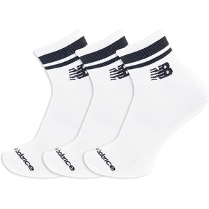 New Balance Unisex Adult Performance Ankle Running Socks, 3 Pairs(White)