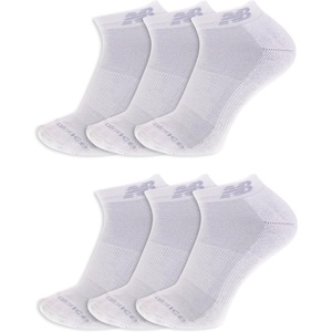 New Balance Unisex Adult Performance Cushioned Low Cut Socks, 6-12 Pairs(White (6 Pairs))