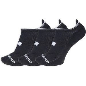New Balance Unisex Adult Performance No Show Tab Running Socks 3 Pairs(Black)